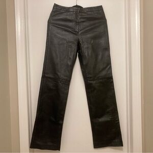 Gustavo Straight Leg Genuine Leather Women’s Pants Size 8
